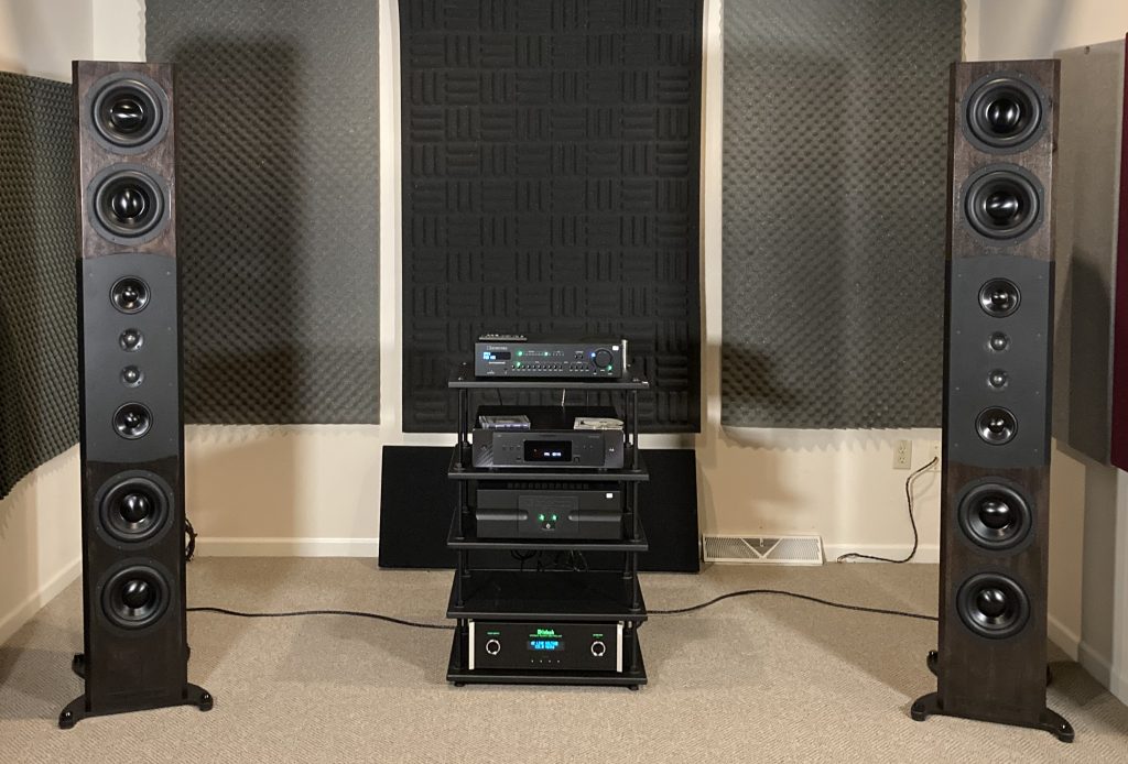 Bryston System set up, 7B Cubed Power Amp