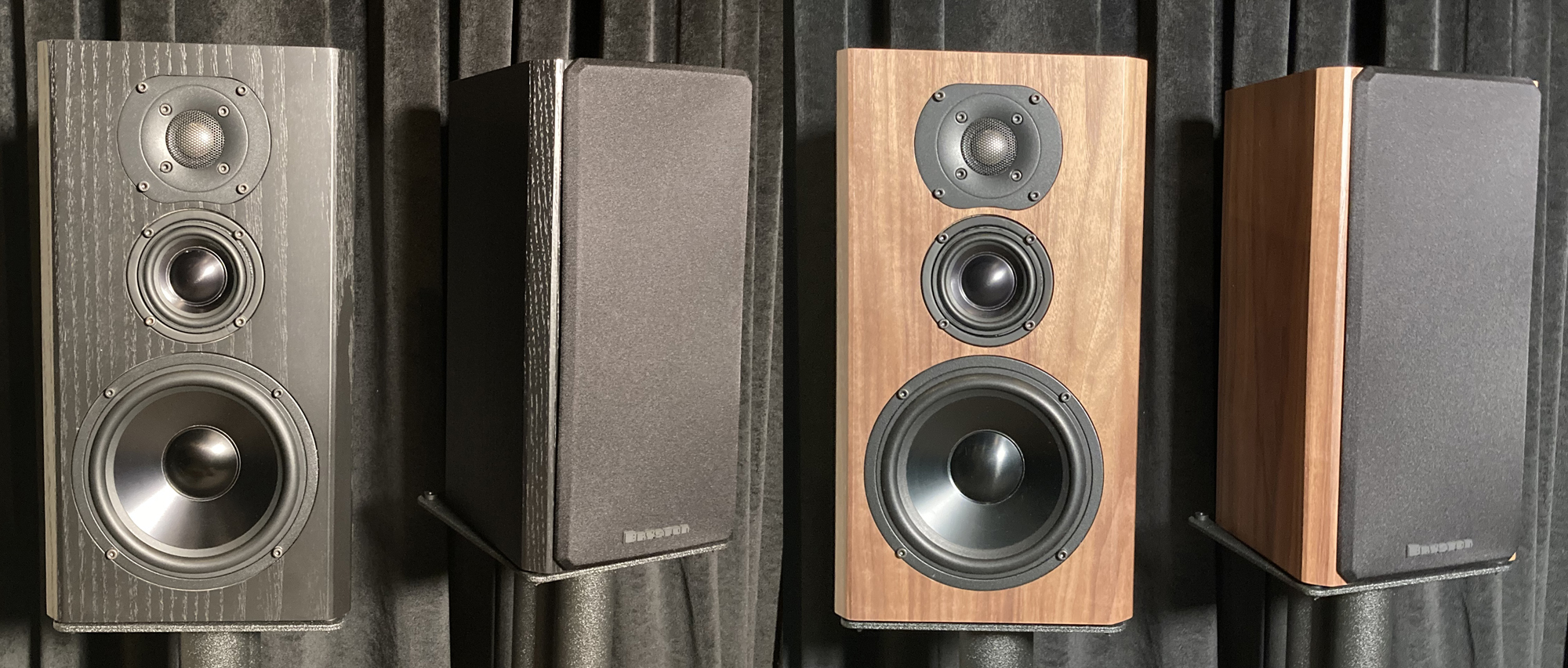 Bryston Mini A, Black Oak & Natural Walnut